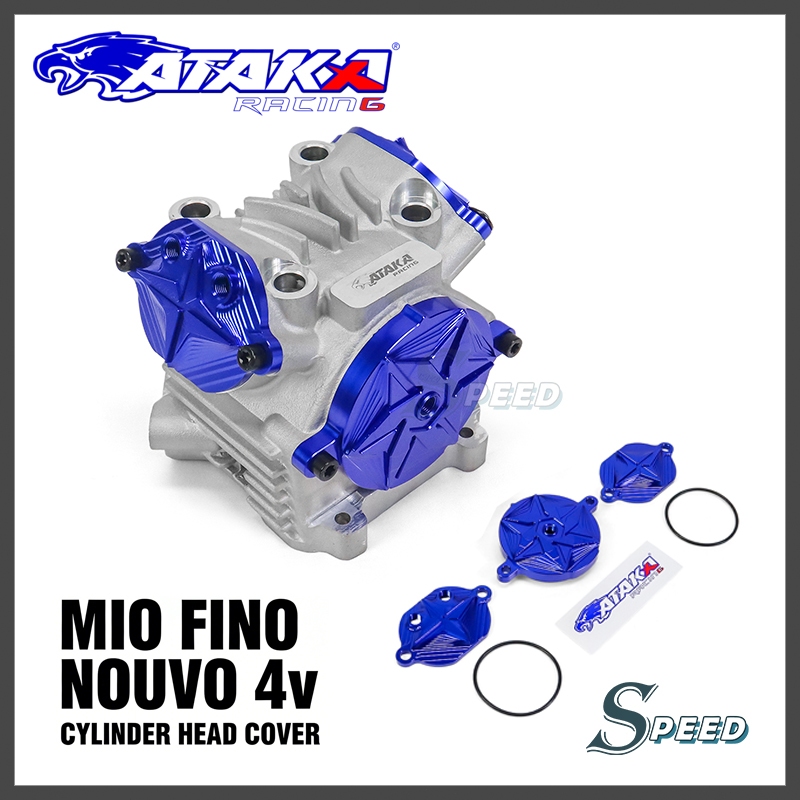 ATAKA CNC ฝาครอบฝาสูบ CYLINDER HEAD COVER ใช้ได้กับฝาสูบ MIO NOUVO FINO 4v