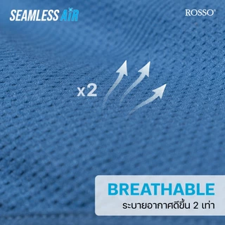 (ซื้อแพ็ก 3 ตัวประหยัดขึ้น) Rosso กางเกงในชายSEAMLESS AIR ทรงมีขา ไร้ตะเข็บ ผ้านุ่ม ยืดหยุ่น4ทิศทาง นวัตกรรมAir flow