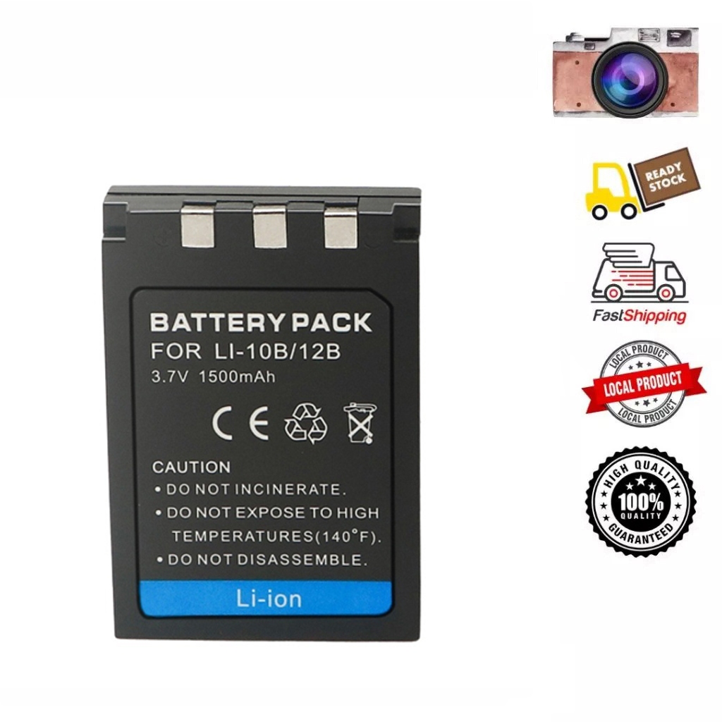 LI-10B LI-12B / LI10B แบตเตอรี่กล้องดิจิตอล สำหรับ OLYMPUS-C-160 470 500 700 760 765 770