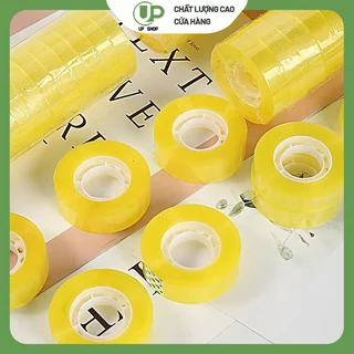 8 ม้วน เทปใส เทปสำนักงาน 12mm เทปกาวใสเหนียวแน่น ใช้งานง่าย สำหรับติดเอกสาร แพ็คของ งานโรงเรียน งานออฟฟิศ DIY