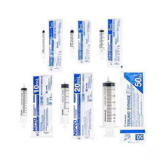 Nipro Disposable Syringe (1กล่อง) กระบอกฉีดยา นิโปร ไซริงค์ ขนาด 1 3 5 10 (100pcs) 20 (50pcs) 50 ml (30pcs) ไม่มีเข็ม*LS