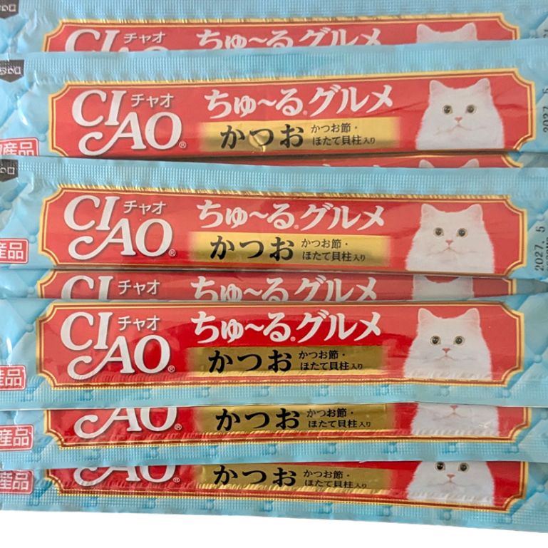 Made in Japan Inaba cat Churu, I made a 14ｇ×10-stick pack for trial use.