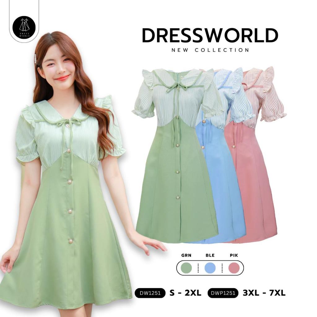 Fairyangelstore - เดรสโบว์คู่แขนพัฟกระโปรงบาน (FY9136)