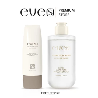 [ส่งด่วน] EVES อีฟส์ เซตคู่ ทำความสะอาดผิว ล้างเครื่องสำอาง คลีนซิ่งอีฟส์ เจลล้างหน้า บลูคาเวีย ล้างหน้า เช็ดหน้า