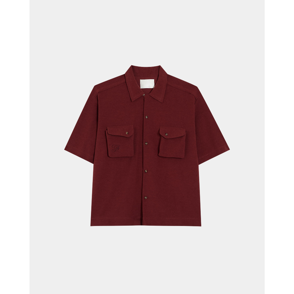 R26 BURGUNDY HAWAIIAN SHIRT