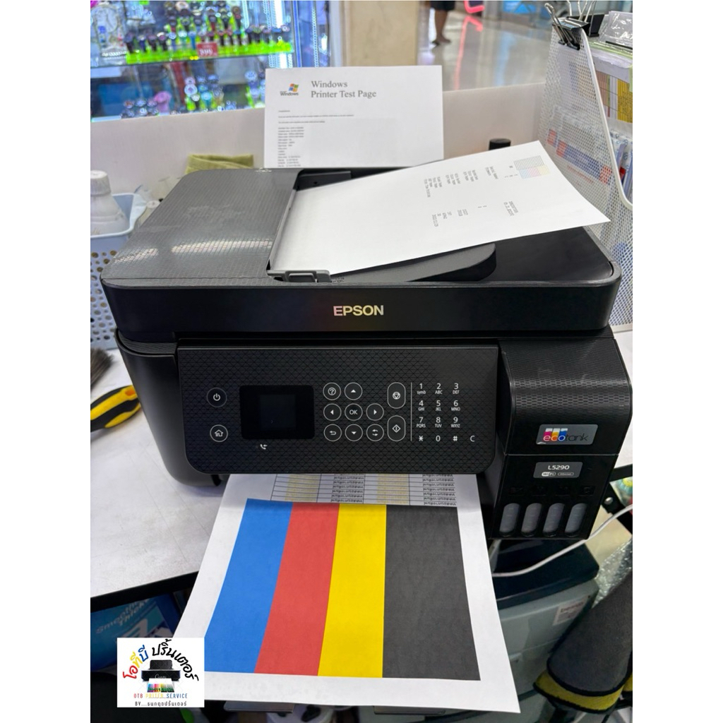 ปริ้นเตอร์ EPSON L5290 พร้อมใช้งาน ✅ Wi-fi มือสอง สภาพดี สวย สีออกครบ เต็มทุกสี  ปริ้น สแกน ออโต้ฟรี