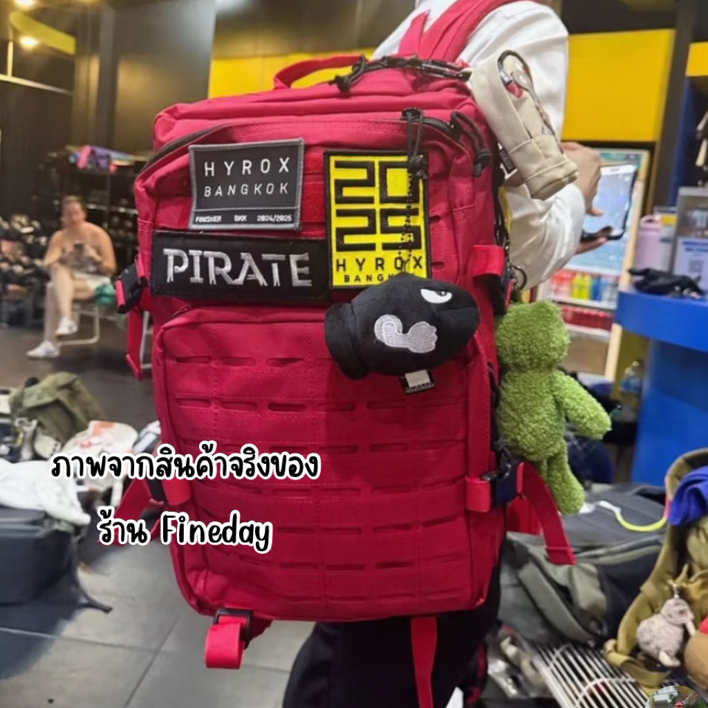 💪🏼เป้ Hyrox 💪🏼Tactical  Backpack กระเป๋า เป้ มีที่ติด tag lable กระเป๋า ออกกำลังกาย เข้ายิม ครอสฟิต 
