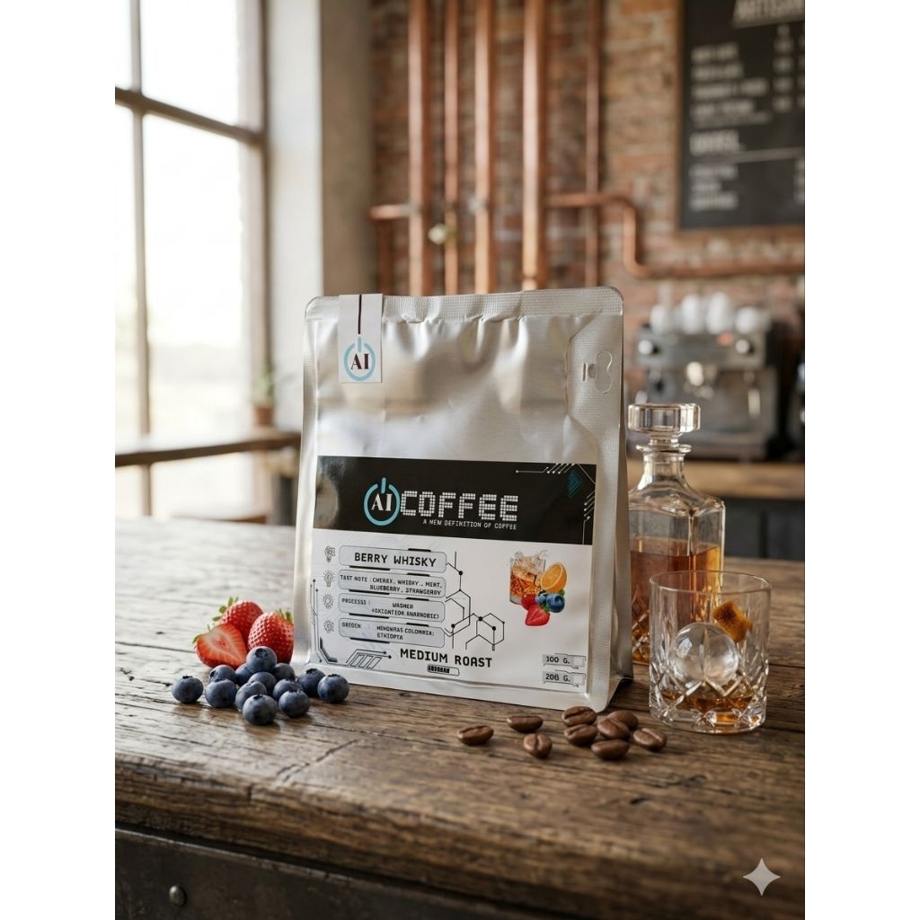 กาแฟคั่วกลาง Berry Whisky