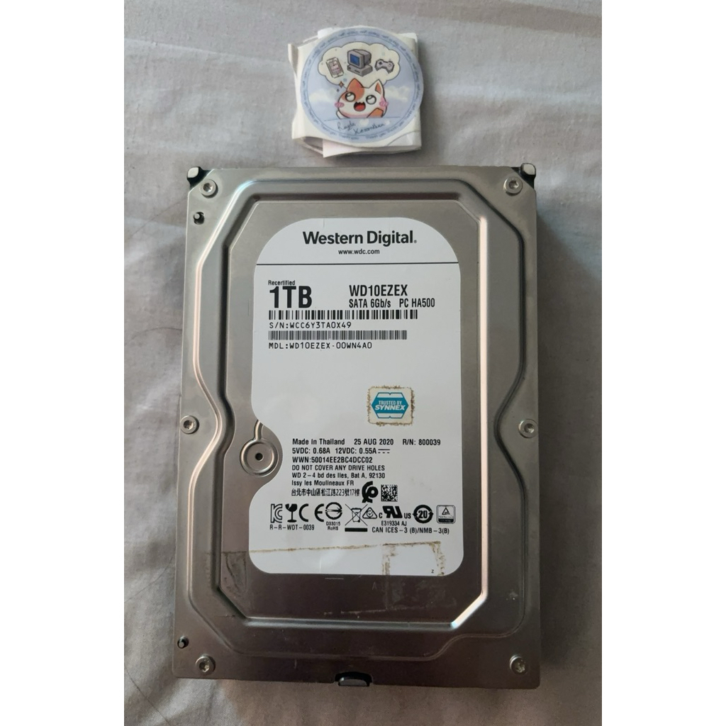 hdd wd 1tb ใช้งานได้ปกติ
