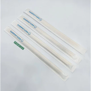 ตะเกียบอนามัย ตะเกียบไม้ ซองกระดาษ 70 คู่ (ยิ้ม) / Chopsticks in paper wrap 70 pairs