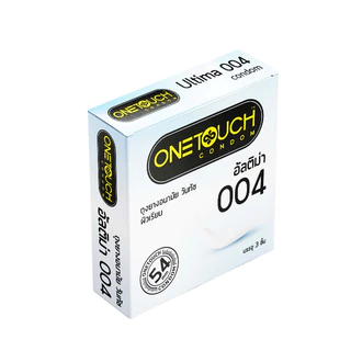 Onetouch ถุงยางอนามัย ขนาด 54 mm. รุ่น อัลติม่า 004 กล่อง 3 ชิ้น x 1 กล่อง
