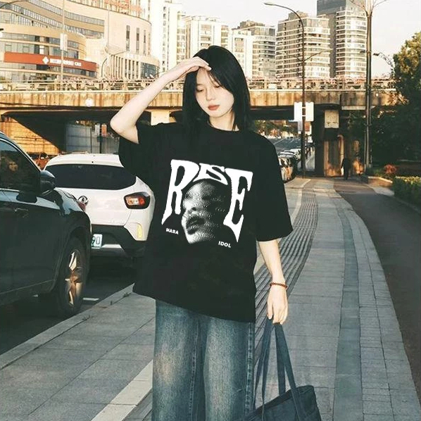 💓ส่งจากไทย💓เสื้อยืดแขนสั้นผู้หญิงฤดูร้อน ทรงหลวม ทรงสลิมฟิต ทรงสลิมฟิต ใส่ได้หลายโอกาส