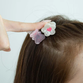 invisibobble กิ๊บหนีบผม กิ๊บติดผม ถนอมเส้นผม รุ่น Clipstar Kids Bearly Bloomed Global ( 1 กล่องบรรจุ 4 ชิ้น)
