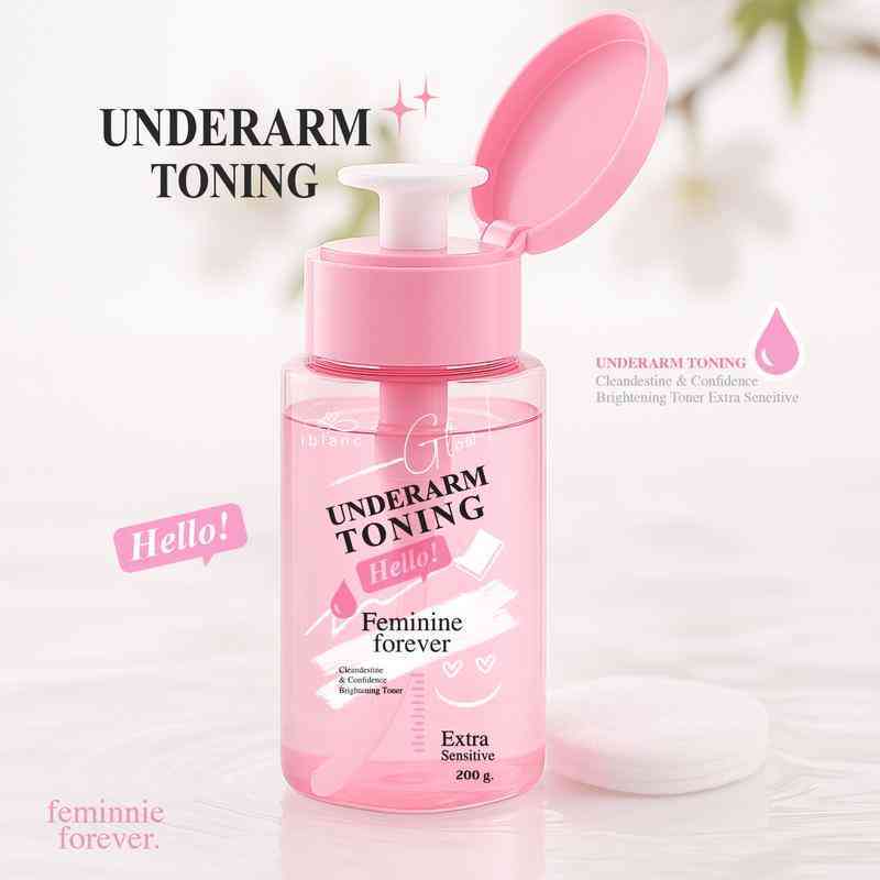[ฝาปั้ม 200ml] โทนเนอร์เช็ดรักแร้ ขาหนีบ คอดำ ข้อศอกดดำ : Iblanc Underarm Toning ขนาด 200 ml.