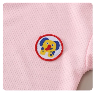 ชุดเสื้อแขนสั้นเด็ก ชุดแฟชั่นเด็กเกาหลี สไตล์น่ารัก ระบายอากาศ ผ้ายืด ไซส์80-130