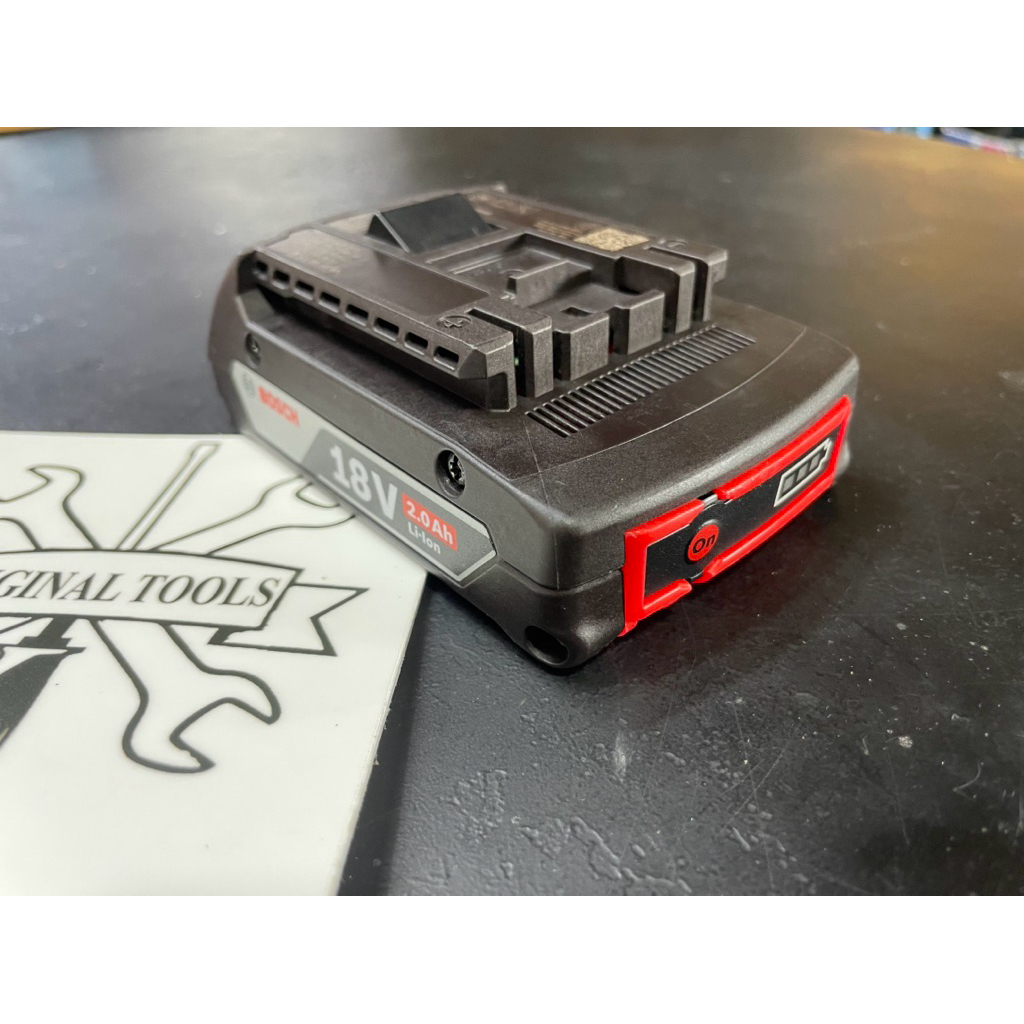 แบต 18V BOSCH 2.0Ah ของแท้ สินค้าใหม่ มีไฟบอกระดับแบต ถูกที่สุดใน Shopee