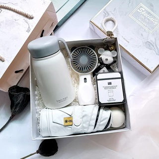 Birthday Giftสไตล์ไทยขายดี 60+,ของขวัญบริษัท ส่งให้เพื่อนส่งแฟนให้เพื่อนสนิท กล่องของขวัญสีขาวละเอียดอ่อน, ถ้วยกาแฟทุกวั