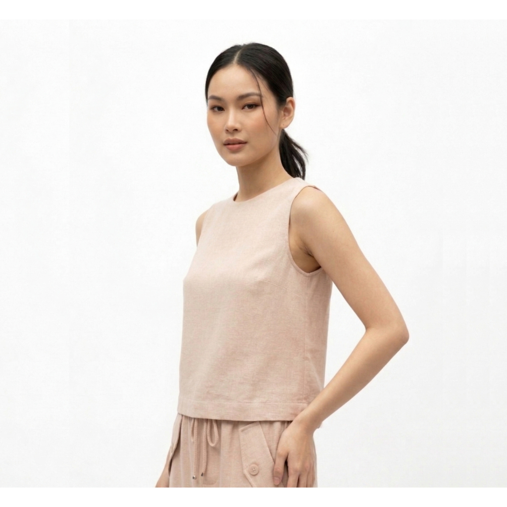 TANGO TANGERINE - TOBY TOP เสื้อครอปแขนกุด