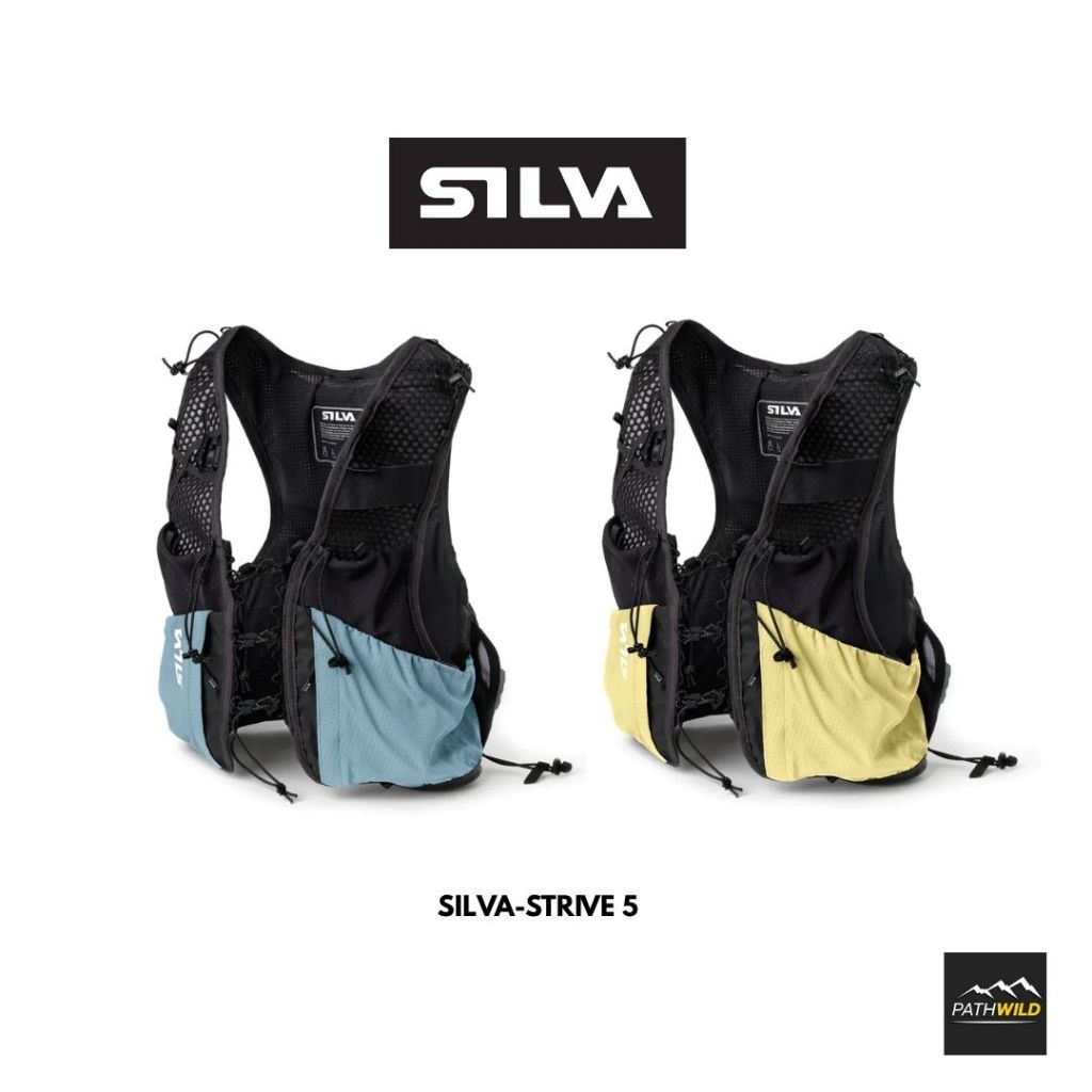 SILVA STRIVE 5 VEST เป้น้ำ Unisex ความจุ 5 ลิตรเหมาะสำหรับการวิ่งเทรลระยะไกล น้ำหนักเบา กระชับตัว มี