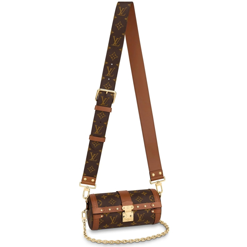 กระเป๋าถือ LV รุ่น M57835 PAPILLON TRUNK มือสอง กระเป๋าทรงกระบอกกลมลาย Papillon