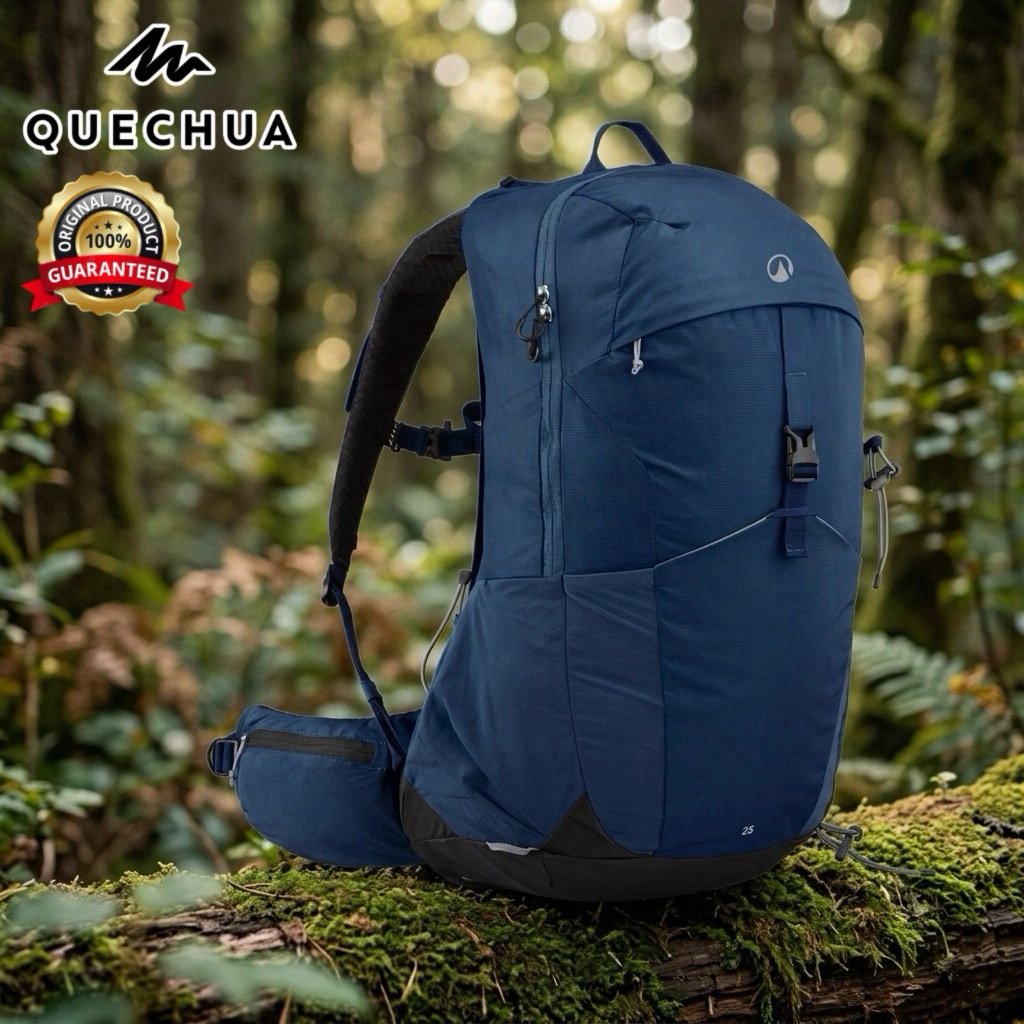 กระเป๋าเป้สะพายหลังขนาด 25 ลิตร รุ่น MH500 (สีน้ำเงิน) QUECHUA
