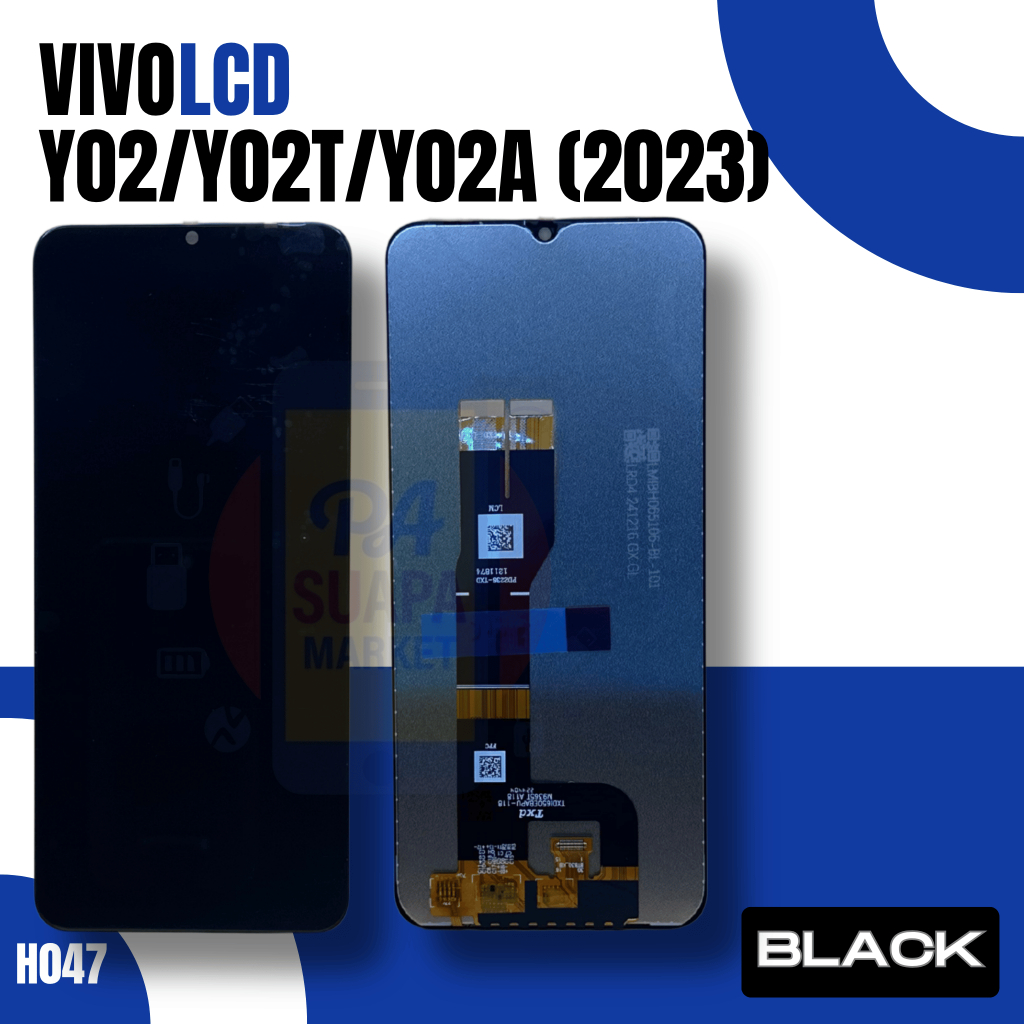 LCD Screen for VIVO  Y02/Y02T/Y02A (2023) (BLACK)