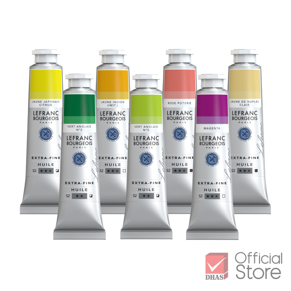 Lefranc สีน้ำมัน เอ็กซ์ตร้าไฟน์ออย 40 มล. #S2 43 เฉดสี จำนวน 1 หลอด