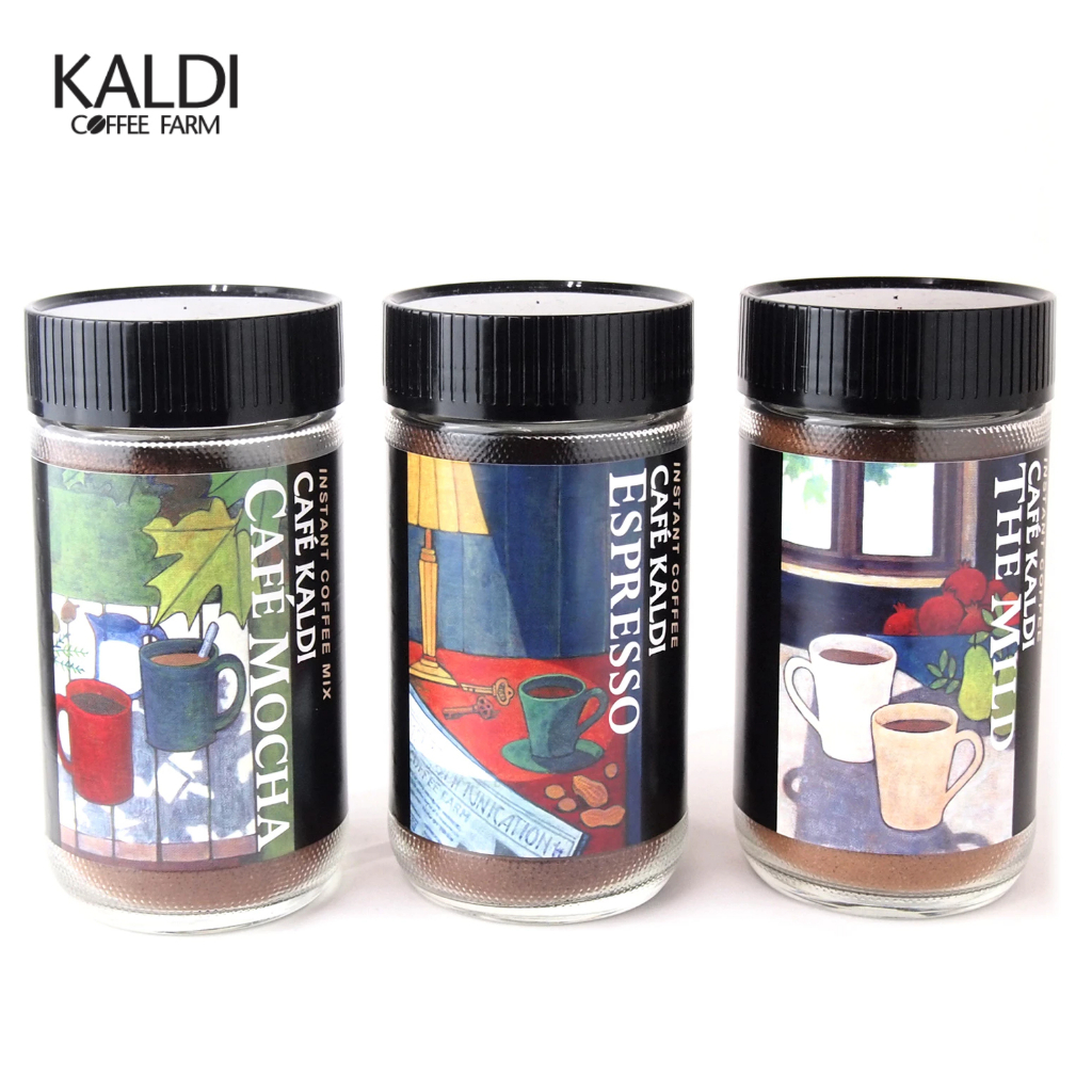 (BBF 23/01/2027) KALDI คาเฟ่ คาลดิ กาแฟสำเร็จรูป Instant Coffee (เดอะไมลด์, เอสเพรสโซ่, คาเฟ่มอคค่า)
