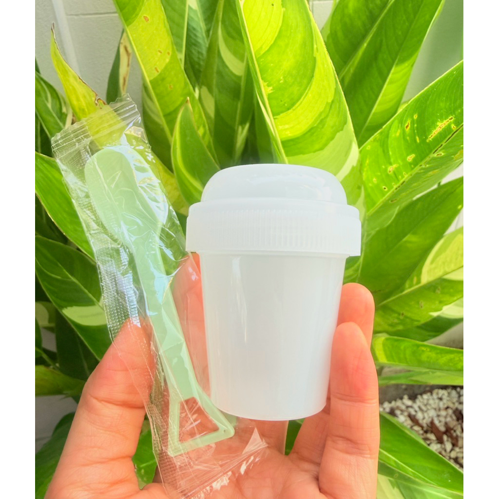 แก้วชงชามัทฉะ  แถม ช้อน พลาสติก หนา ทนทาน  แก้วเขย่าเชค Matcha  mini maker ของแท้ 100% ขนาด 75ml
