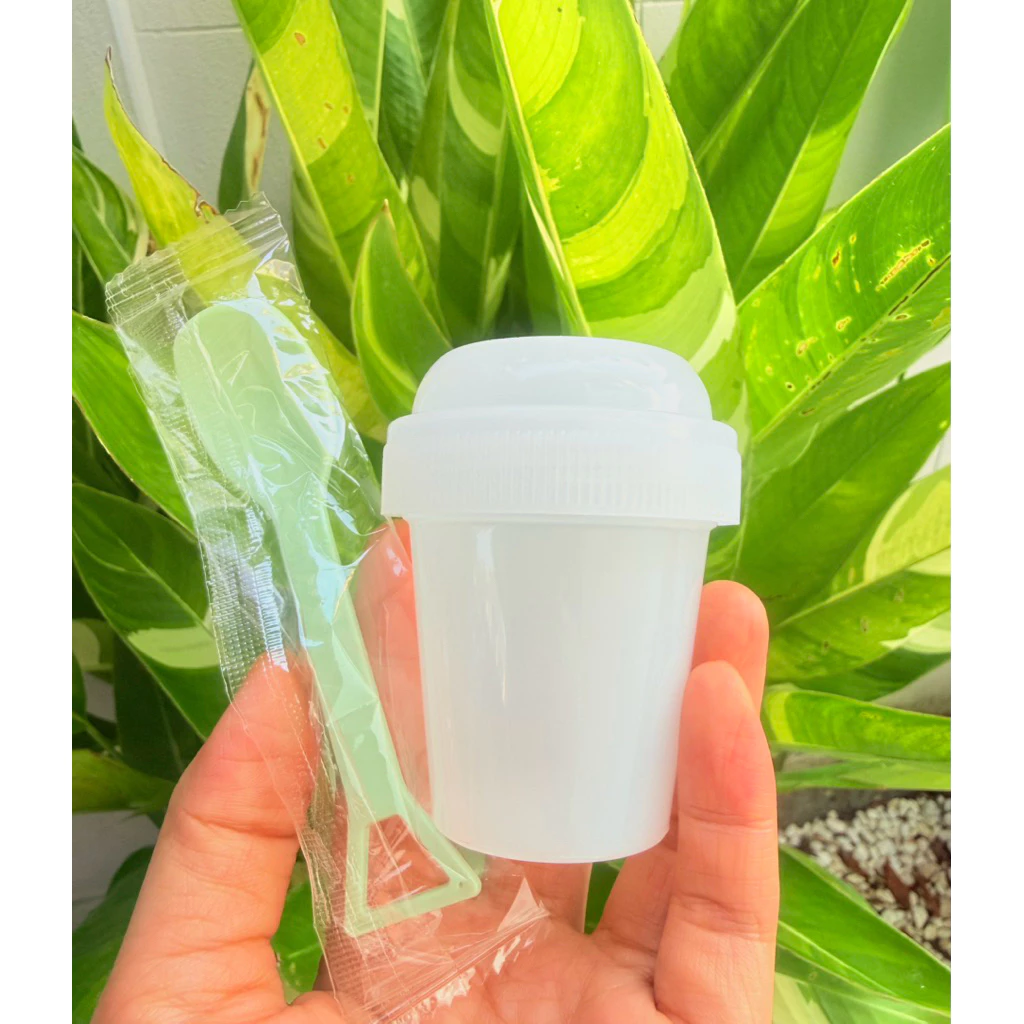 แก้วชงชามัทฉะ แถม ช้อน พลาสติก หนา ทนทาน แก้วเขย่าเชค Matcha mini maker ของแท้ 100% ขนาด 75ml