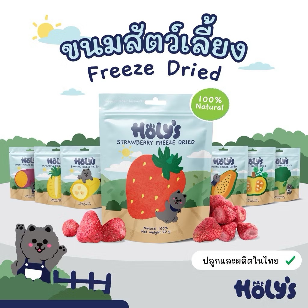 Holy's - ขนมฟรีซดรายสำหรับสัตว์เลี้ยง