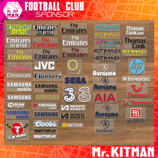 ฟิล์มรีดติดเสื้อ ENGLAND CLUB SPONSOR