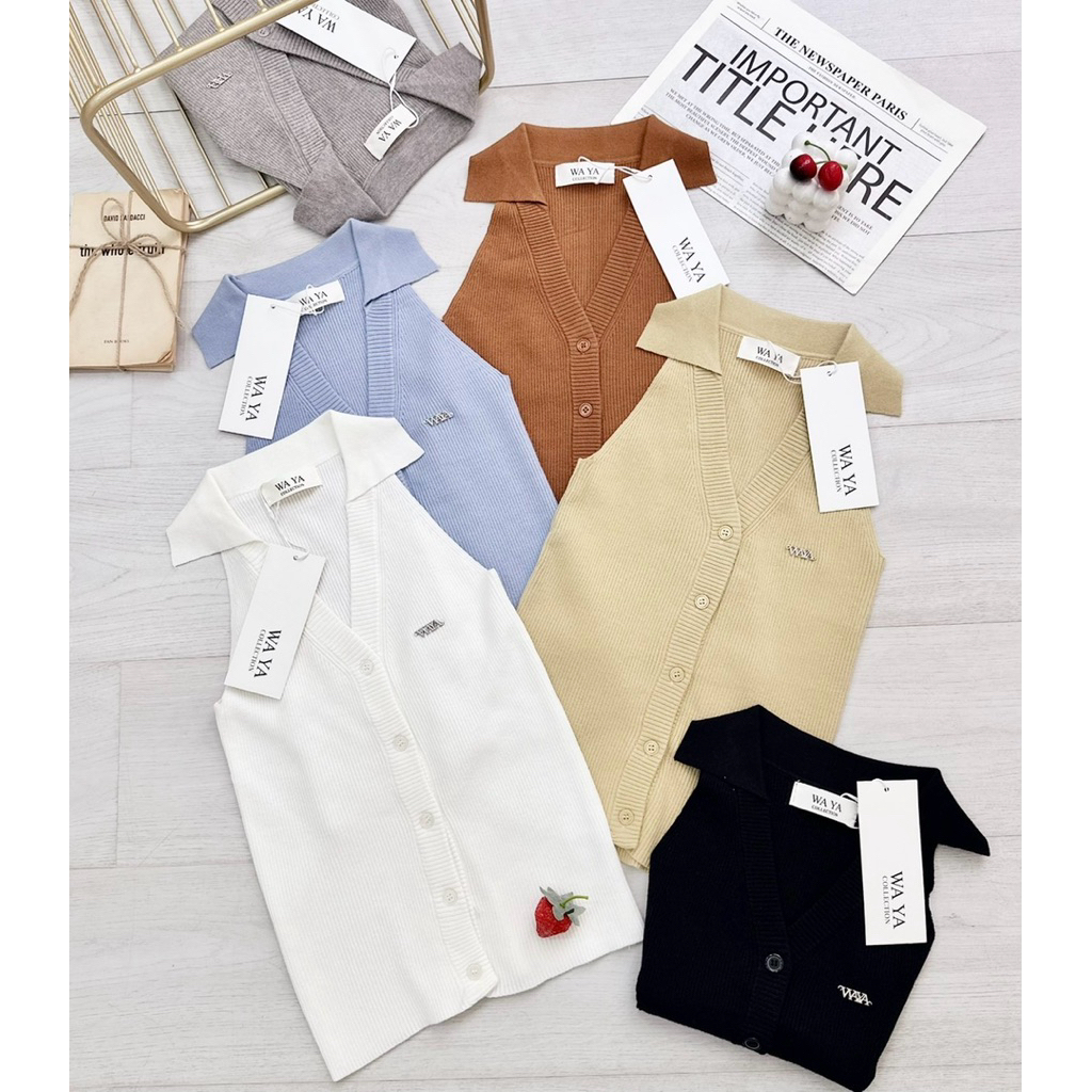 WA YA กล้ามไหมพรมรัดรูปแต่งปก