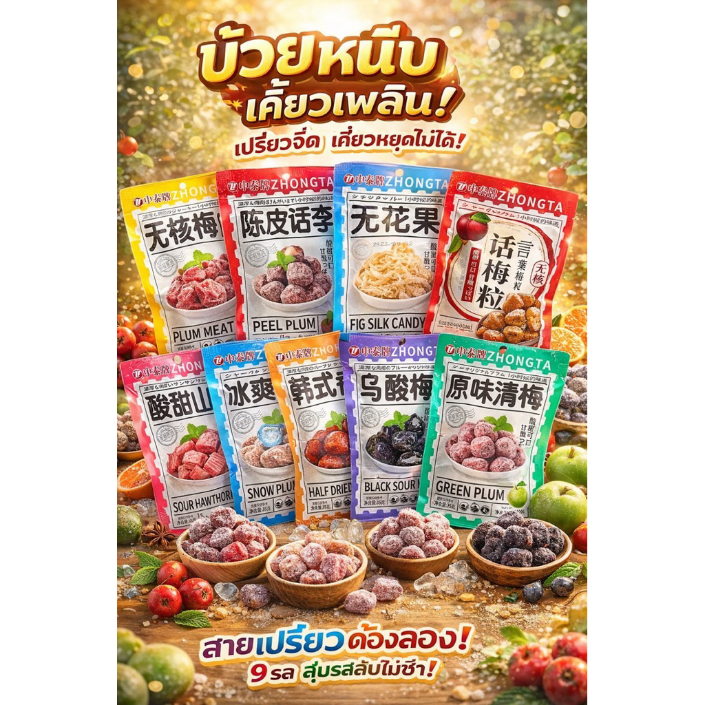 บ้วยหนึบ เคี้ยวเพลิน เปรี้ยวหวานละมุน
