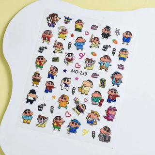 สติกเกอร์การ์ตูนชินจัง น่ารัก ตกแต่งเล็บ ติดของอเนกประสงค์ สินค้าพร้อมส่ง