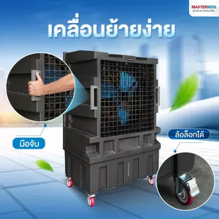 Masterkool พัดลมไอเย็นเคลื่อนที่ รุ่น MIK-S120ECL ถังน้ำ 150 ลิตร สำหรับพื้นที่ 110-150 ตร.ม.