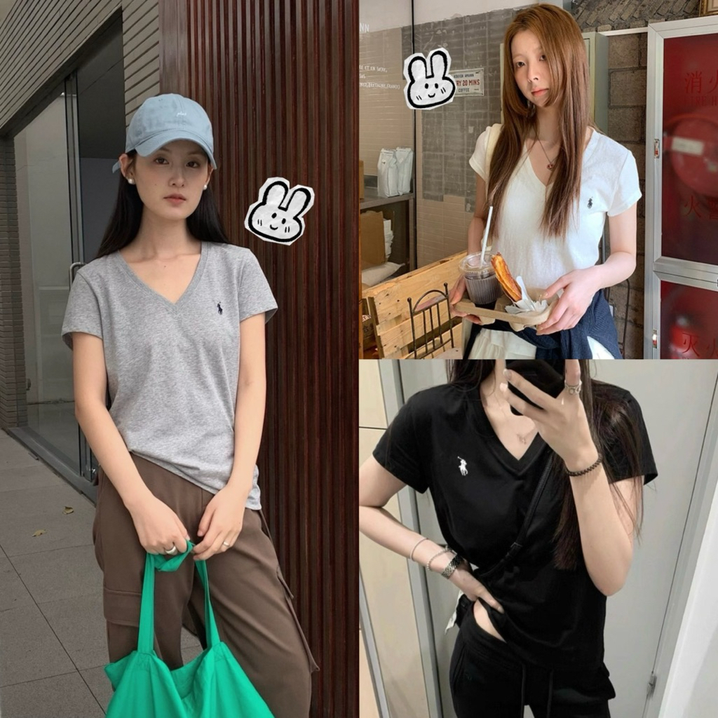 พร้อมส่ง 9158 เสื้อคอวีแขนสั้น ปักลายช่วงอก ทรงใส่สบาย เนื้อผ้าดี งานสวย TAG:WG.WE ราคา ถูกที่สุด ดีลบีเคเค แกลเลอรีภาพที่ 2
