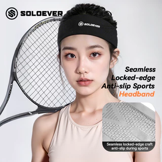 SOLOEVER ที่คาดศีรษะมัลติฟังก์ชั่นสําหรับเล่นกีฬา ผ้าคาดหัว เกาหลี กันลื่น ซับเหงื่อ แห้งไว