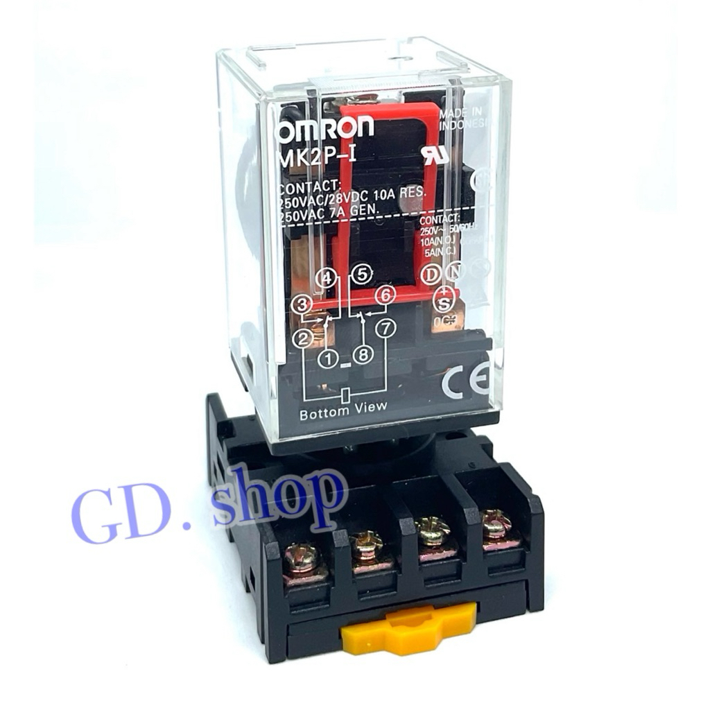 รีเลย์ MK2P-I OMRON  12VDC , 24VDC , 24VAC,  110VAC, 220VAC รีเลย์ Relay