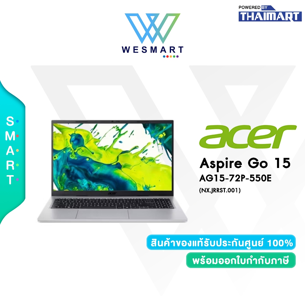 Acer Aspire Go 15 AG15-72P-550E (NX.JRRST.001) : Intel Core 5 120U/Win11+ Office H&S 2024/Warranty 2