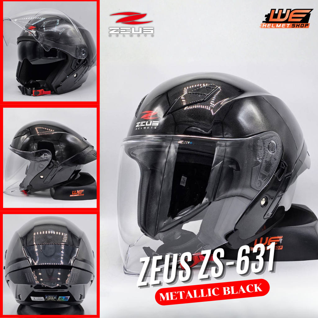 หมวกกันน็อค ZEUS รุ่น ZS-631 ทรงสปอร์ตสุดเท่ ชิลด์ 2 ชั้น !!