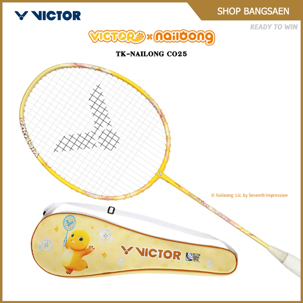VICTOR COLLECTION NAILONG ไม้แบดมินตัน รุ่น TK-NAILONG แถม เอ็น VS-100 + ซองหนัง (โปรดอ่านรายละเอียด