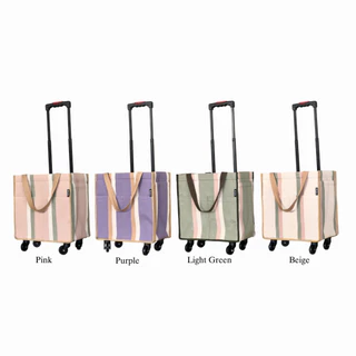 กระเป๋าล้อลากรุ่น JUMBO | I DEAL RAINBOW BAG กระเป๋าผ้าใส่ของมีล้อ กระเป๋าเดินทาง ล้อลื่น จุของได้เยอะ