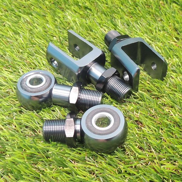 หูต่อโช๊ค หูผ่าPCXและหูกลมWAVEหูเดิมและสำหรับแปลงใส่รถมอเตอร์ไซค์และรถไฟฟ้าสามารถแปลง ระยะห่างฟันเกลียว1.25mm