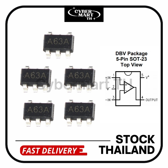 A63A SOT23-5 LM321 Low Power Single Operational Amplifier (5Pcs)