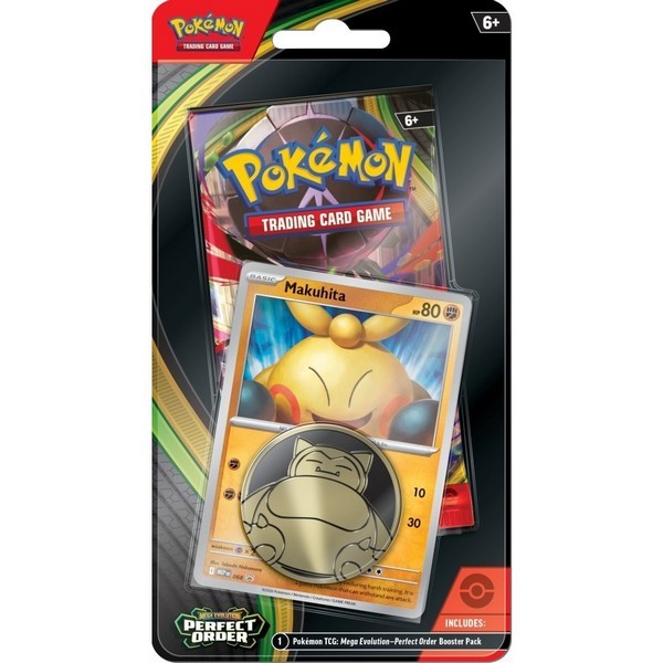 Pokemon ENG Mega Evolution Perfect Order Checklane Blister Makuhita 820650853319A (การ์ดโปเกมอน)