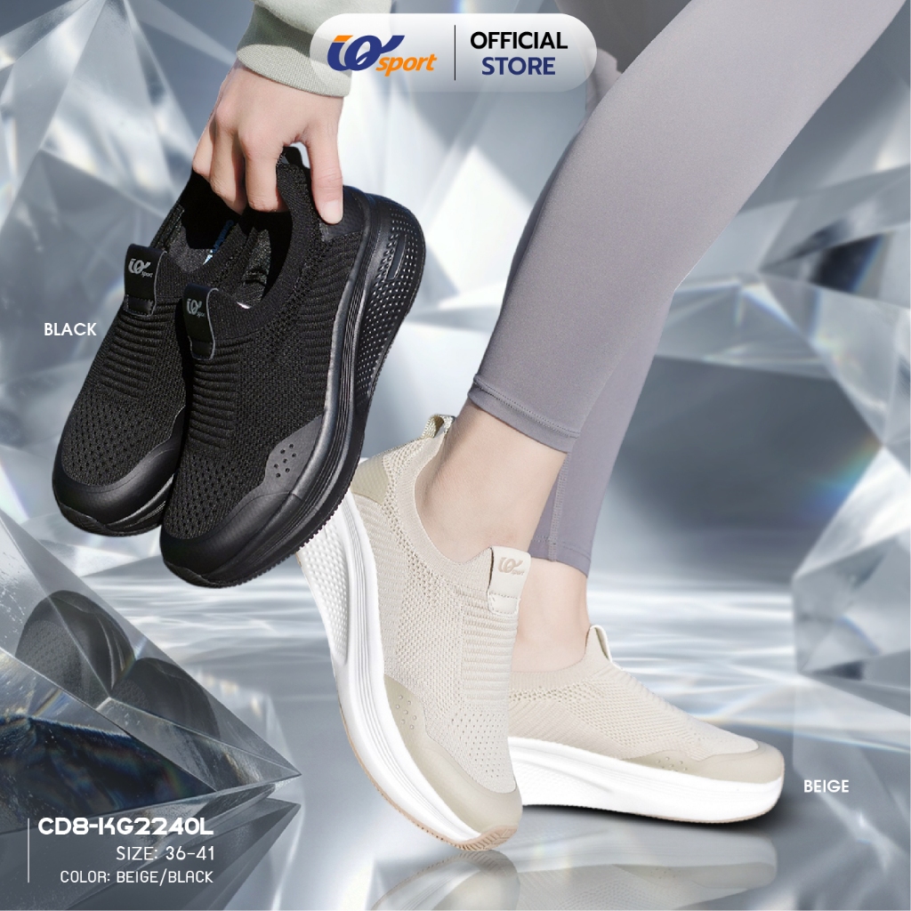 IQ SPORT รองเท้าผ้าใบผู้หญิง (Slip on)รหัสCD8-KG2240L