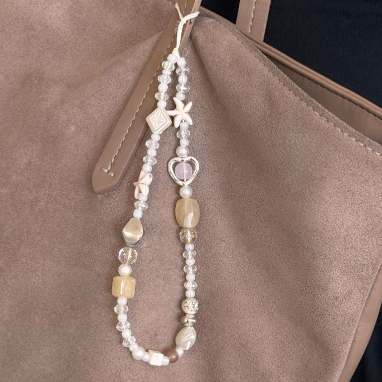 earika.earrings - seabloom charm strap สายคล้องโทรศัพท์ พวงกุญแจ ปลาดาว ทะเล รูปที่ 5