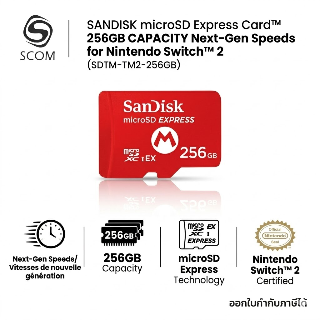 SanDisk microSD Express Card For Nintendo Switch™2 256GB (SDTM-TM2-256GB)