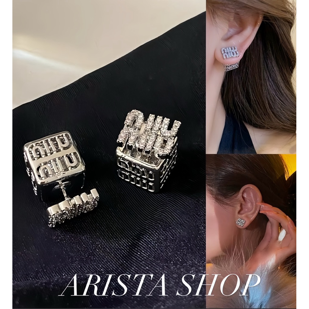 ❌พร้อมส่ง ส่งไว❌ต่างหู M Earrings รุ่น Charming